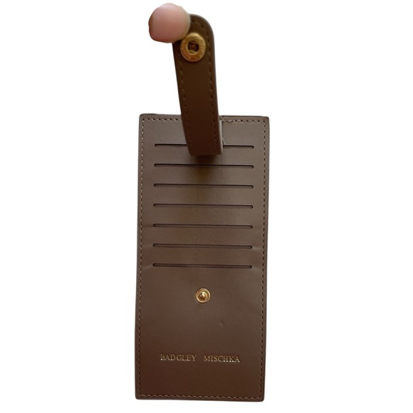 Badgley Mischka Taupe 7 Card Holder - Picture 2 of 4